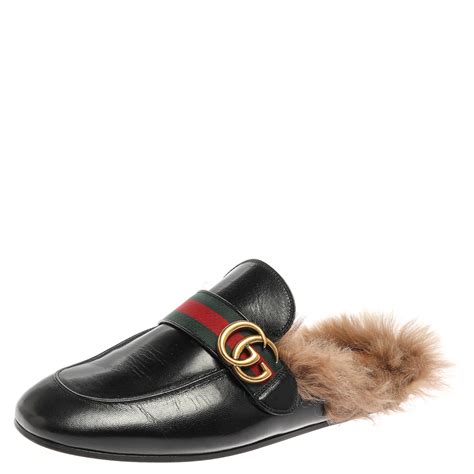 men's gucci flats|Gucci flats with fur.